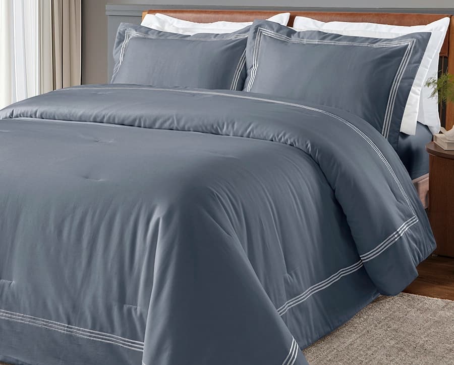 Jogo de Cama Festonê King - Cetim 300 Fios - Tellaio