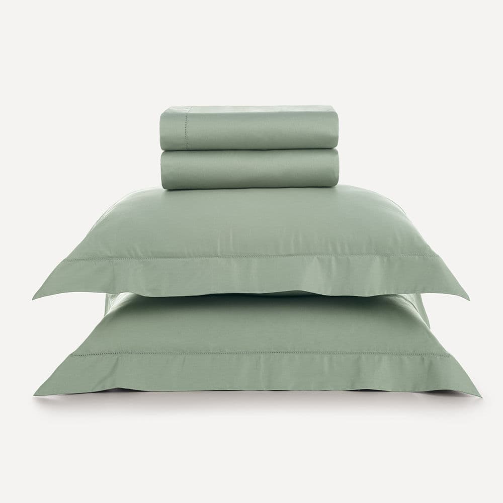 Jogo de Cama King 300 Fios 100% Bambu Oásis Verde