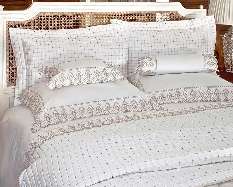 Jogo de Cama Limoges Queen - Percal 300 Fios - Artelassê