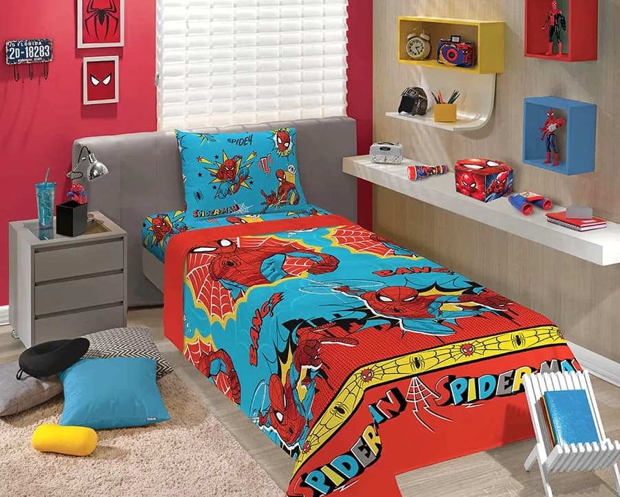 Jogo de Cama Microfibra Lepper Juvenil - Spider Man