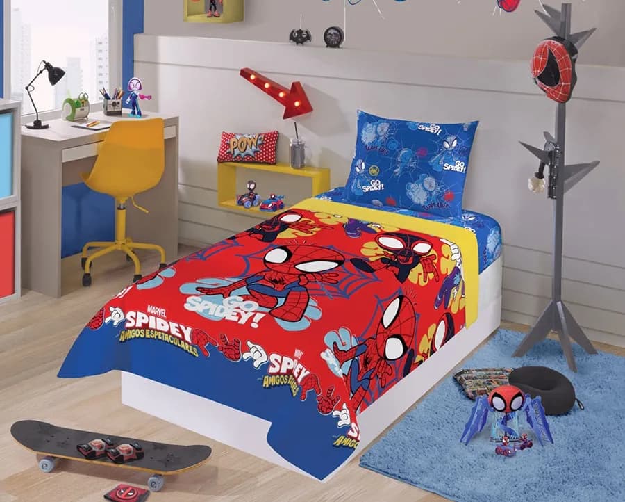 Jogo de Cama Microfibra Lepper Juvenil - Spider Man
