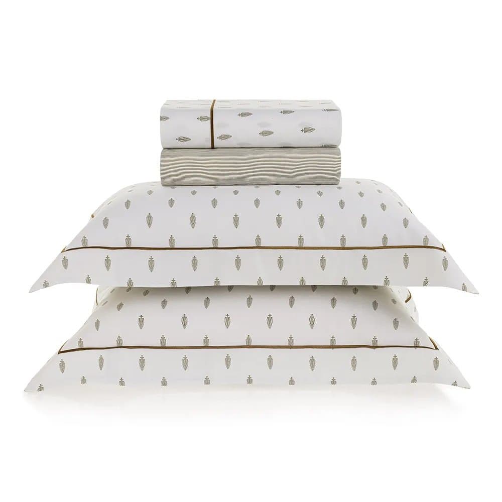 Jogo de Cama Queen La Palma 200 Fios Cetim Trussardi Estampado 240cm x 260cm