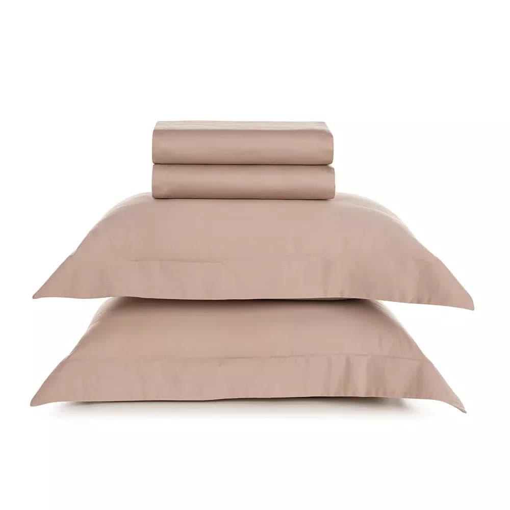 Jogo De Cama Super King Bossa 300 Fios Egípcio Karsten Nude 2,90 x 2,60 m