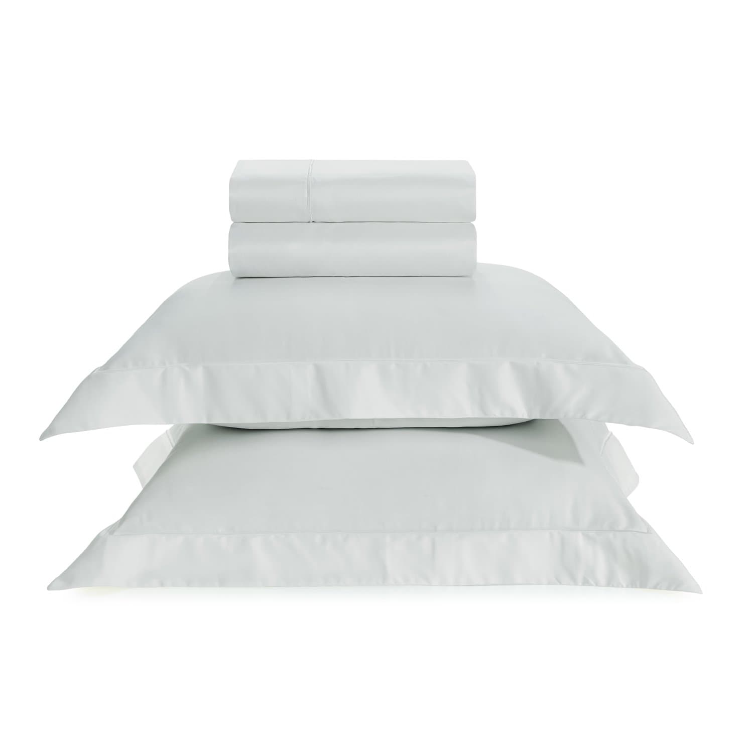 Jogo De Cama Super King Dominicani 600 Fios Trussardi Branco