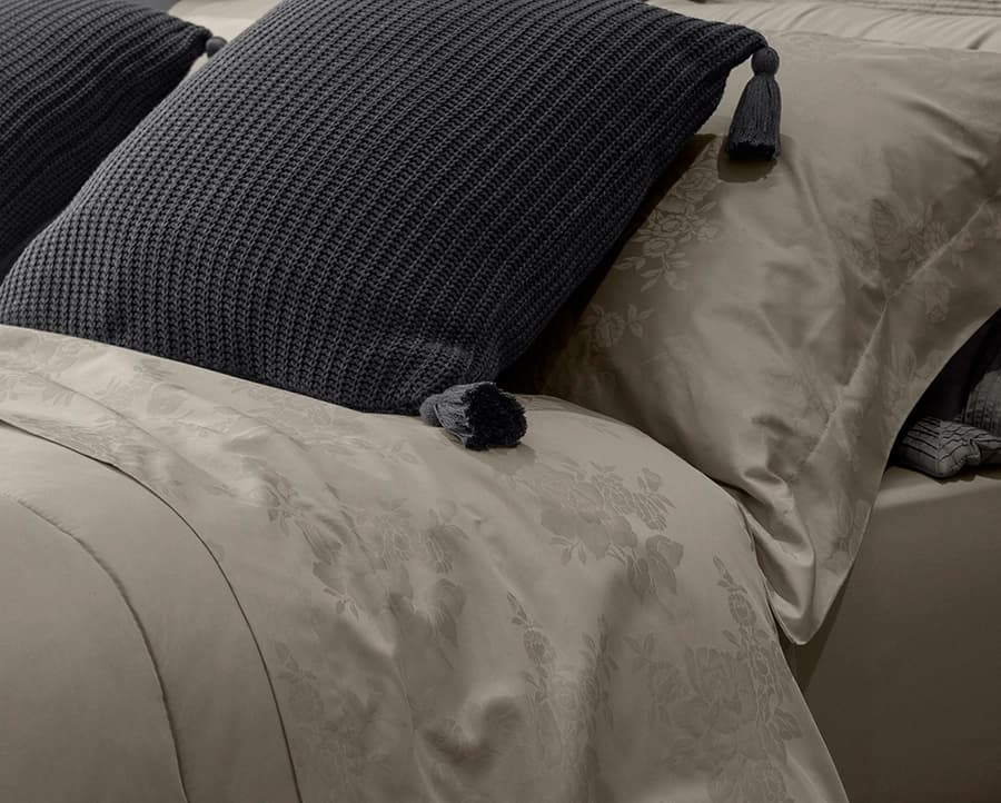 Jogo de Cama Zelo Select Jacquard King - Percal 400 Fios - Toque Acetinado - Fendi