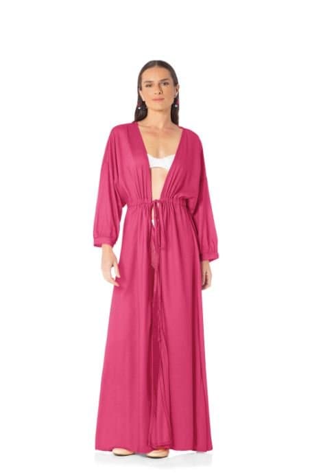 Kaftan G Cremisi Viscose Trussardi Rosa 76cm x 1,45m