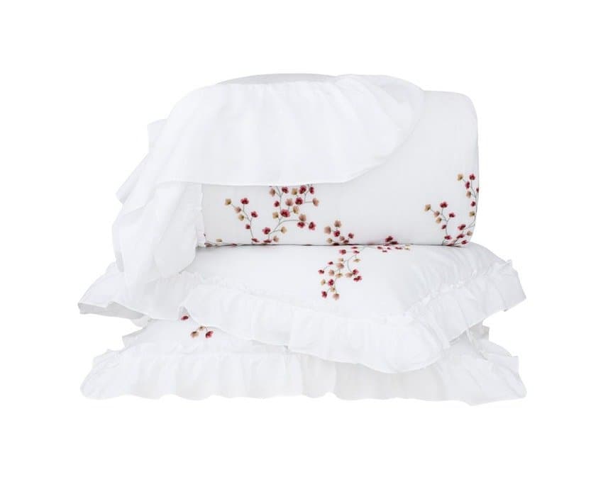 Kit 03 Peças Colcha Super King Arles Buddmeyer Luxus Branco