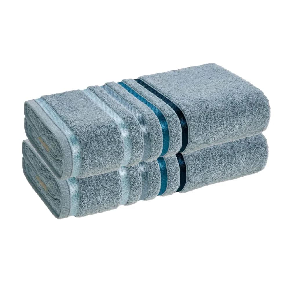Kit Com 2 Toalhas de Banho Lumina Allure Azul - Karsten