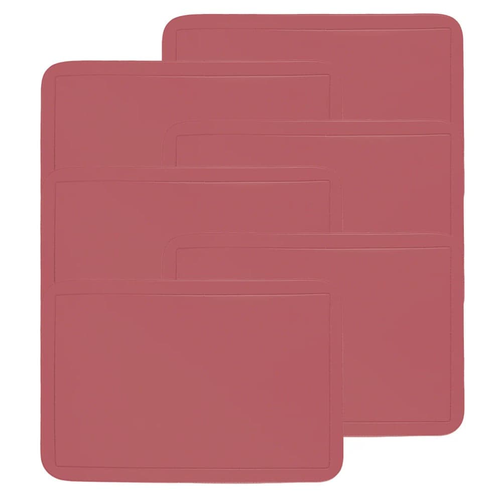 Kit Com 6 Jogo Americano Color Terracota - Copa & Cia