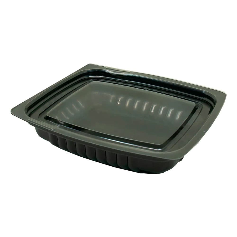 Kit de Pote Com Tampa 10 Unidades Descartável 250mL Preto - Bello Festas