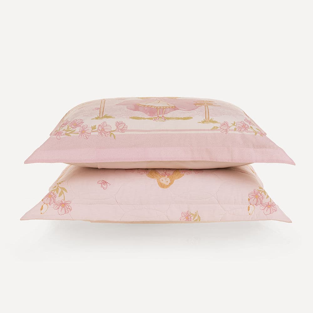 Kit Fronha e Porta-travesseiro Infantil 200 Fios Amora