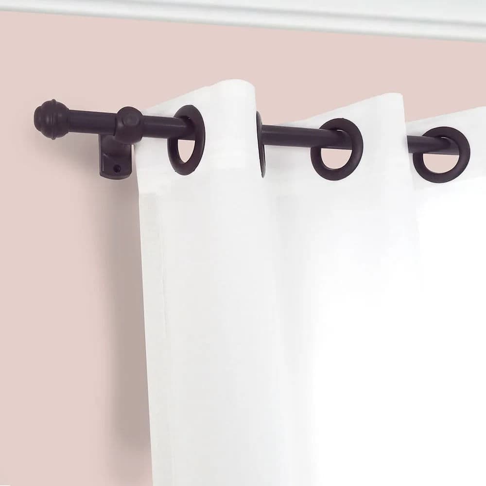 Kit Varão para Cortina 19mm X 2m Imbuia - Bella Arte
