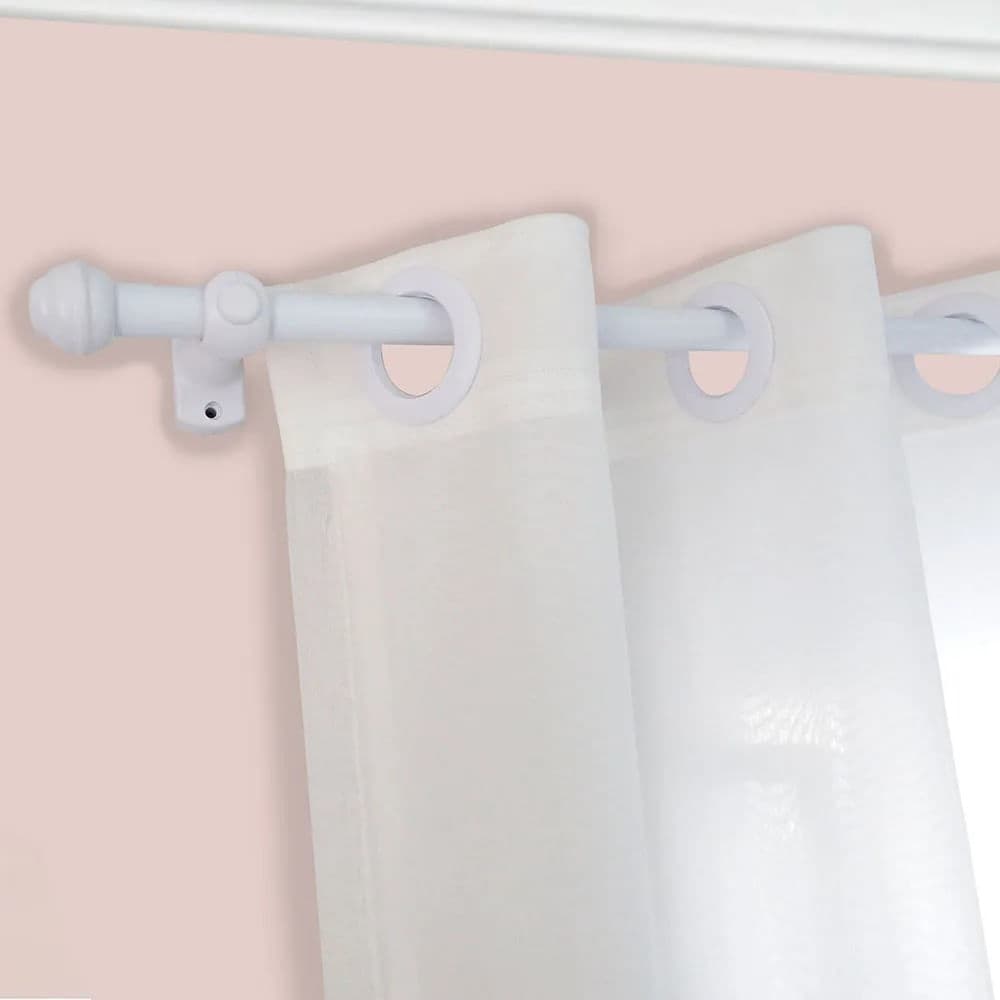 Kit Varão para Cortina 28mm X 4m Branco - Bella Arte