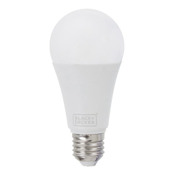 Lâmpada de LED E27 Bulbo 17W 1521lm Luz Amarela Bivolt Black + Decker