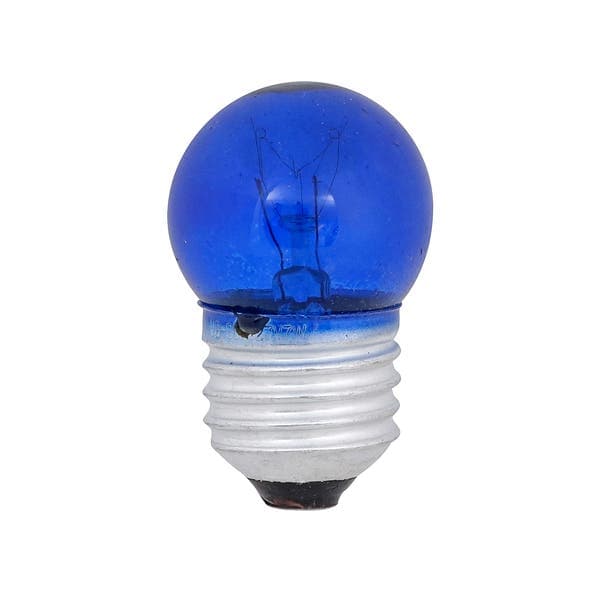 Lâmpada Incandescente E27 Bolinha 7W Luz Azul 127V Sadokin