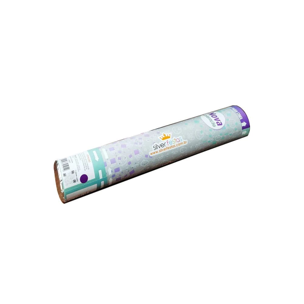 Lança Confetes Revelação 30cm Verde Água - Silver Plastic