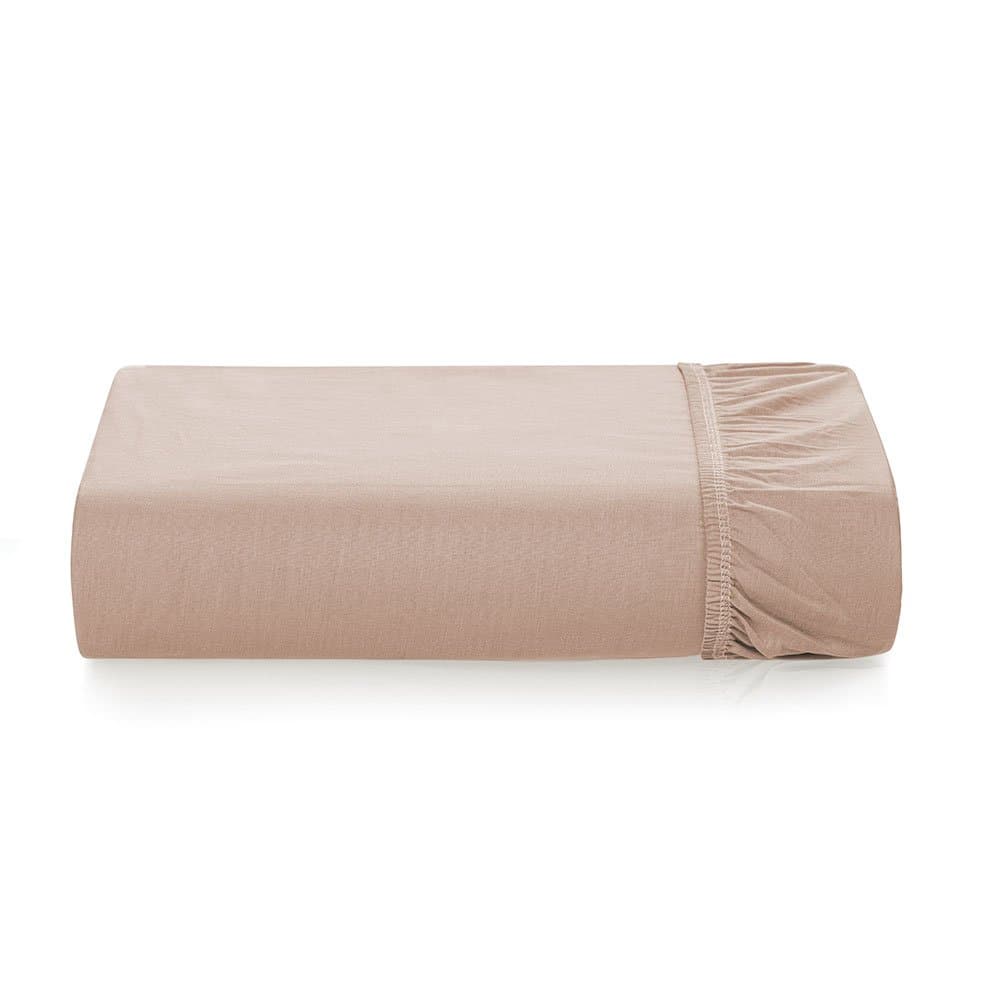 Lençol Com Elástico Queen Bossa 300 Fios Karsten Nude 1,60 x 2,00 m