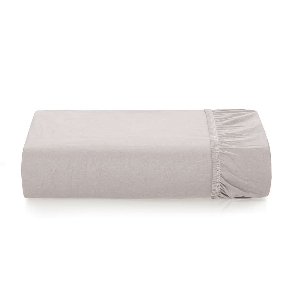 Lençol Com Elástico Queen Bossa 300 Fios Karsten Prata 1,60 x 2,00 m