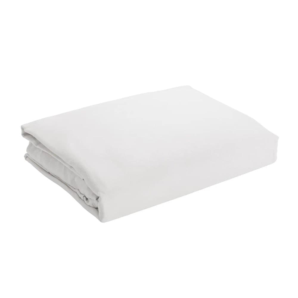 Lençol de Casal com Elástico Saphira Branco - Lyor