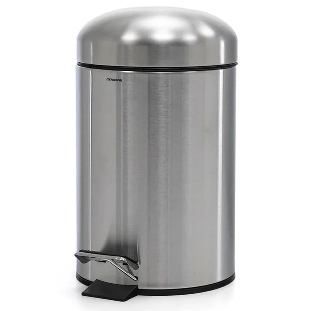 Lixeira Inox Escovado com Pedal 5l - Meridional