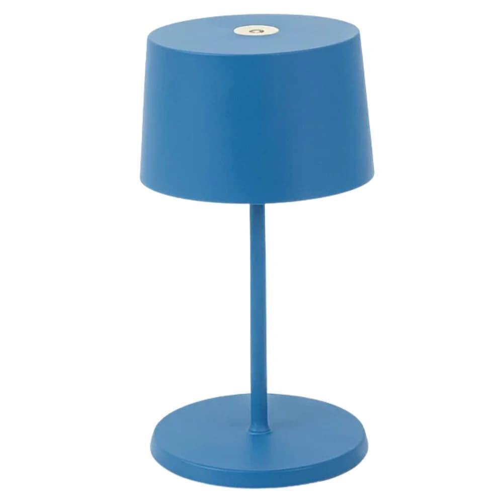 Luminaria de Mesa Zafferano Olivia Mini Azul 11cm