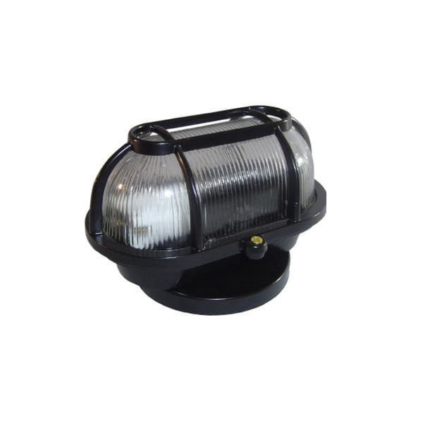 Luminária Tartaruga Externa 1 Lâmpada E27 Preta IP65 Alumínio 00501