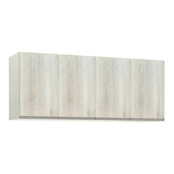 Maleiro Casal para Guarda-Roupa Modulado Legno Crema 4 Portas de Abrir MDP 67,2x165x45cm Prime Luciane
