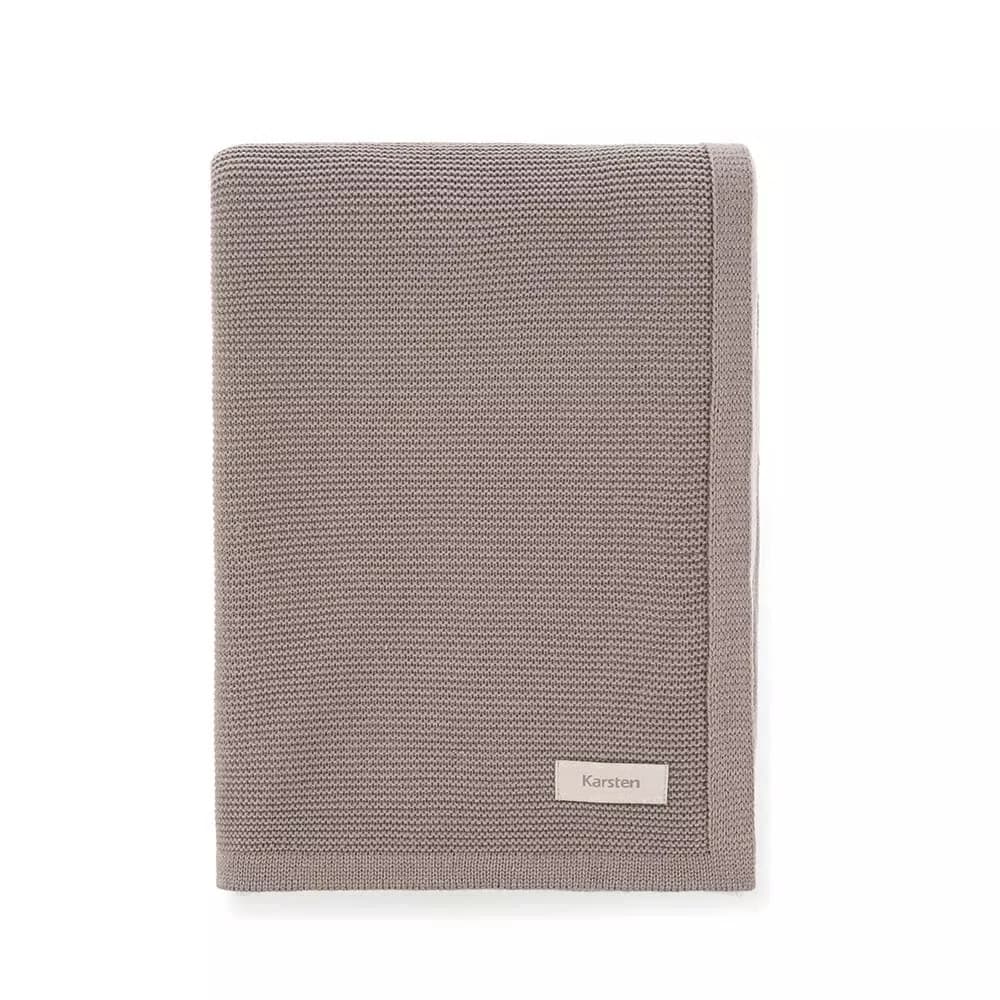 Manta George Tricot Karsten Cinza 1,20m x 1,75m