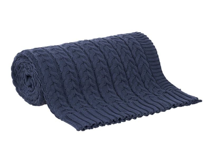 Manta Tricot Erin Buddemeyer Azul 1,25 x 1,50m