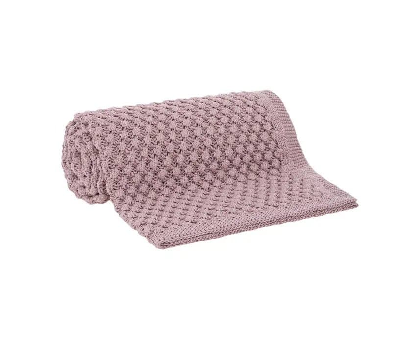 Manta Tricot Manu Buddemeyer Rose 1,25 x 1,50m