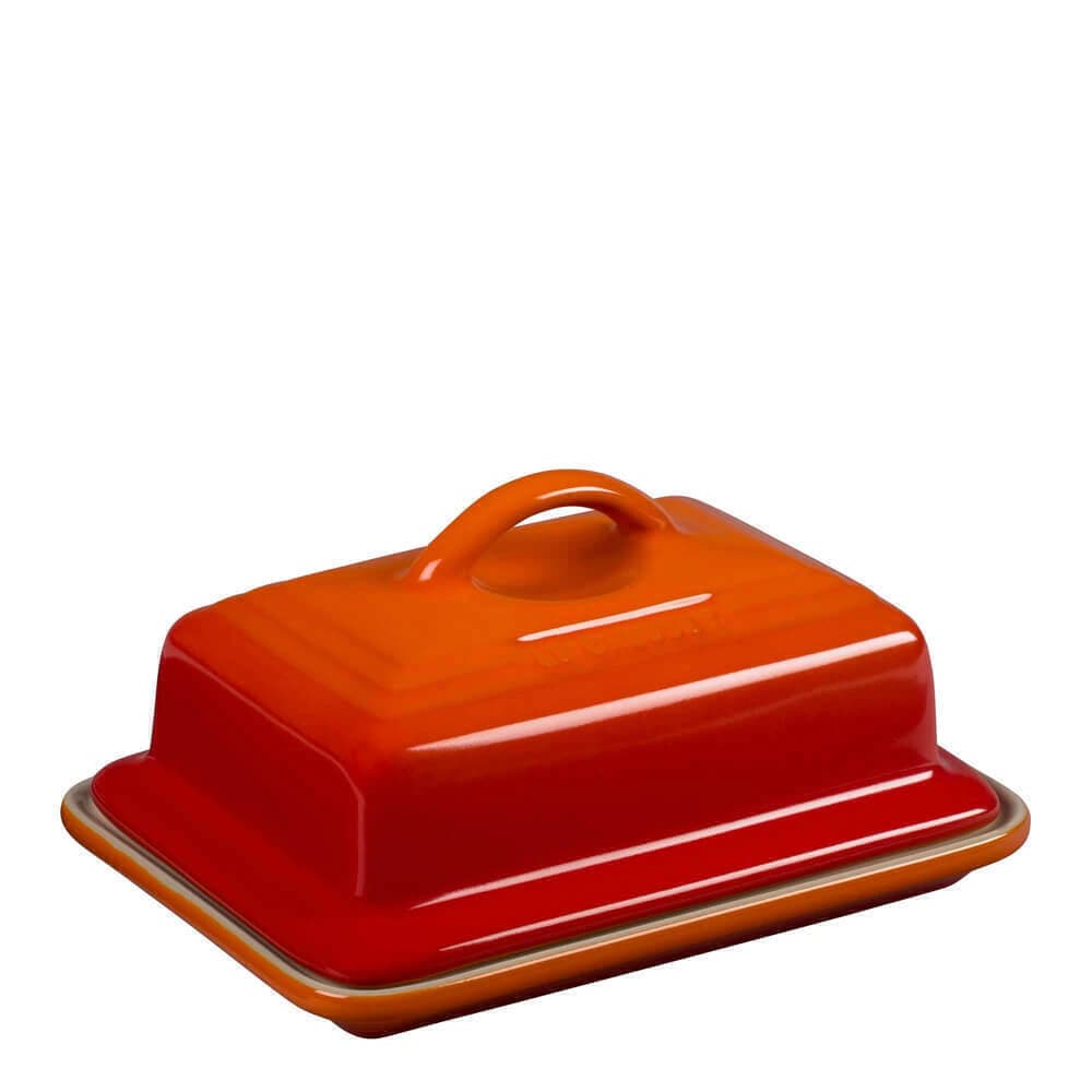 Manteigueira de Cerâmica Le Creuset Laranja 9x12CM