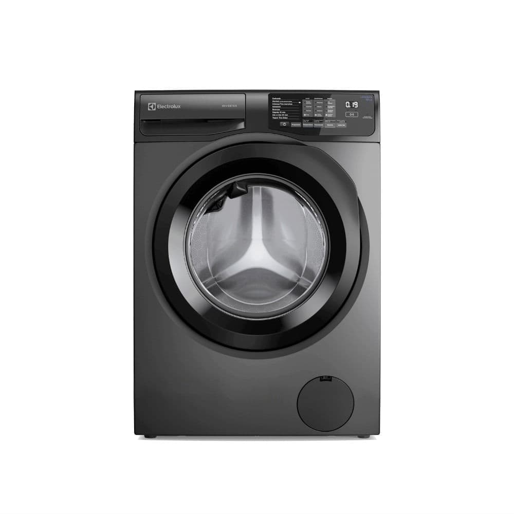 Máquina de Lavar Frontal Electrolux 12kg Cinza Ônix Inverter com Água Quente e Lavagem Inteligente (LFC12)