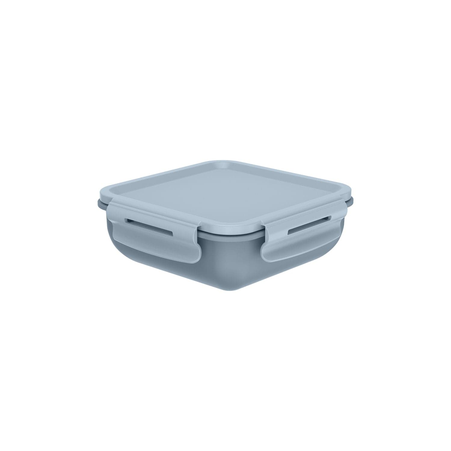 Marmita Hermética Quadrada Bicolor com Divisória Ou 570ml Linha Marmitou