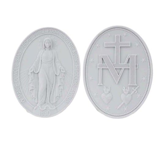 Medalha Dupla N.Senhora Das Graças com Suporte Vigore Art Decor 15cm