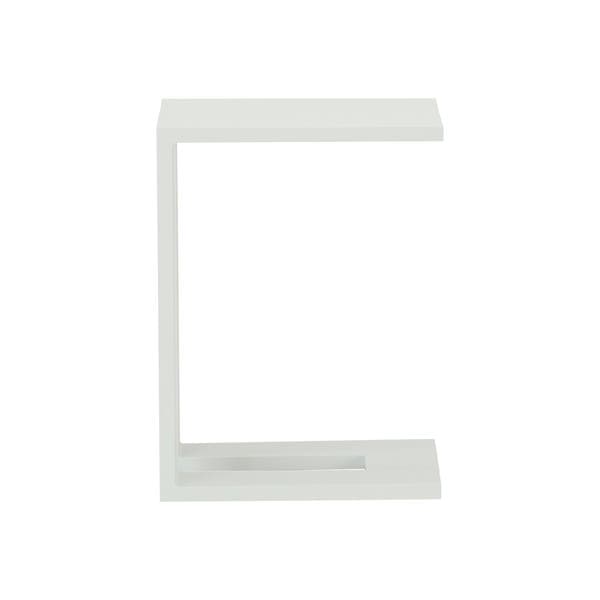 Mesa de Apoio para Jardim Alta em Alumínio 62,5x30x46cm Branca|Cinza Athena Naterial