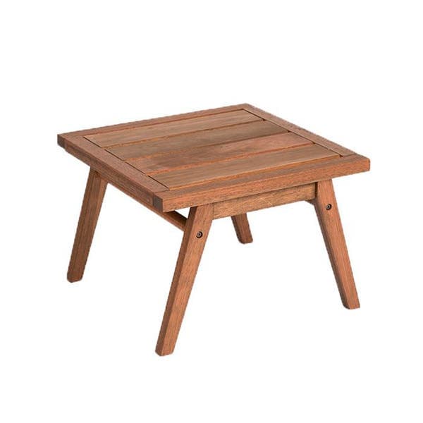 Mesa de Apoio para Jardim Quadrada em Madeira 35x50x50cm Marrom Ipanema Butzke
