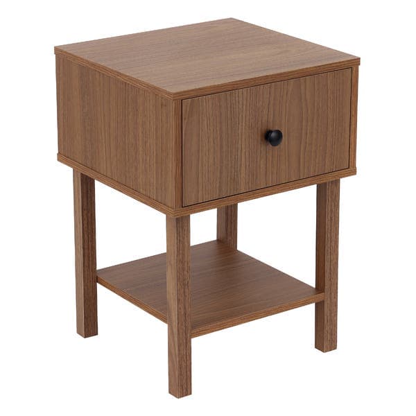 Mesa de Cabeceira 57x40x39cm MDF Freijó com Gaveta Carolina Astral Design