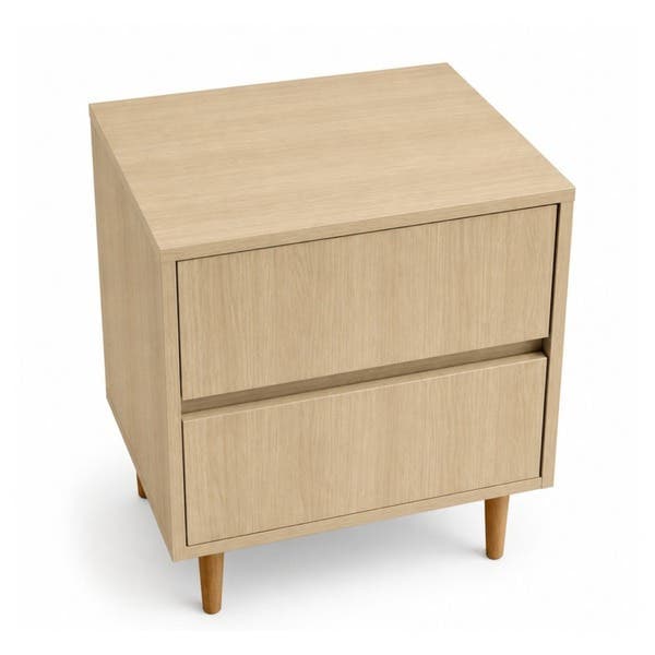 Mesa de Cabeceira 60x50x40cm MDF Oasis com Gavetas Lume Agardi
