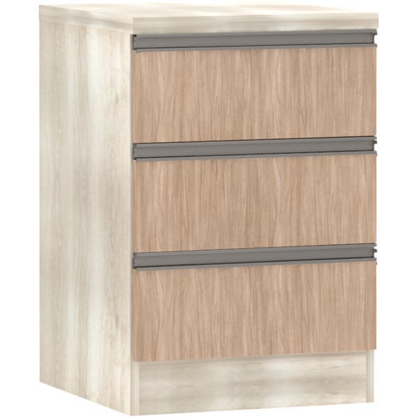 Mesa de Cabeceira prime leg 3 gav cumaru 60,5x40,5x43,5cm Luciane