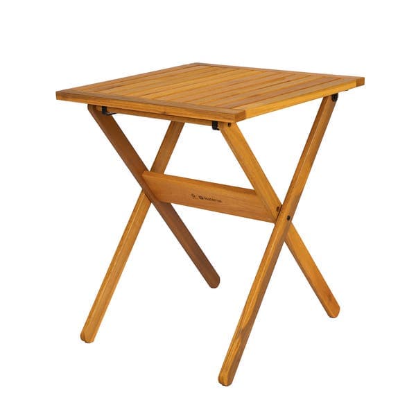 Mesa de Jardim Dobrável Quadrada em Madeira 72x60x60cm Canela Solarium Naterial