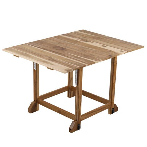 Mesa de Jardim Extensível Madeira 75x64x90cm Marrom Tropicália Naterial