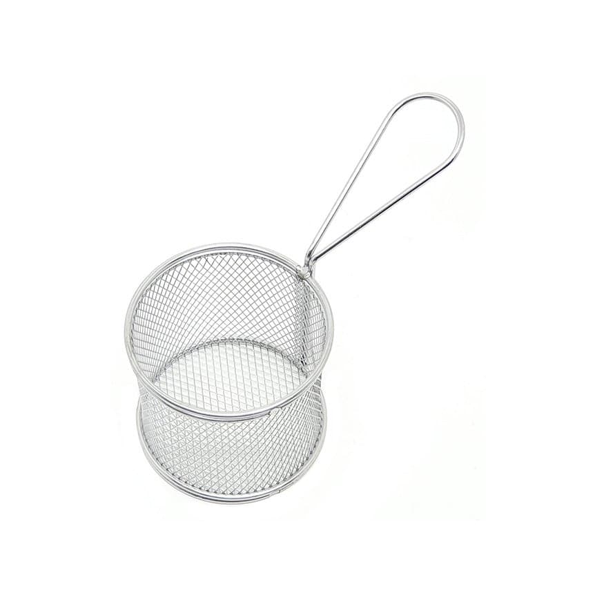 Mini Cesto Para Servir Redondo Haüskraft Ricaelle Prata 17cm