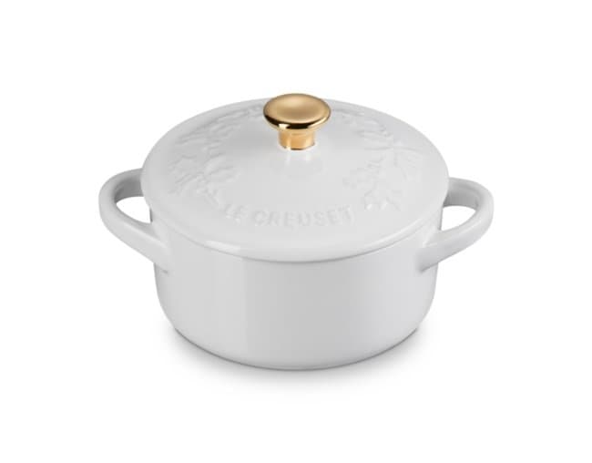 Mini Cocotte Holly Le Creuset Branco 10cm