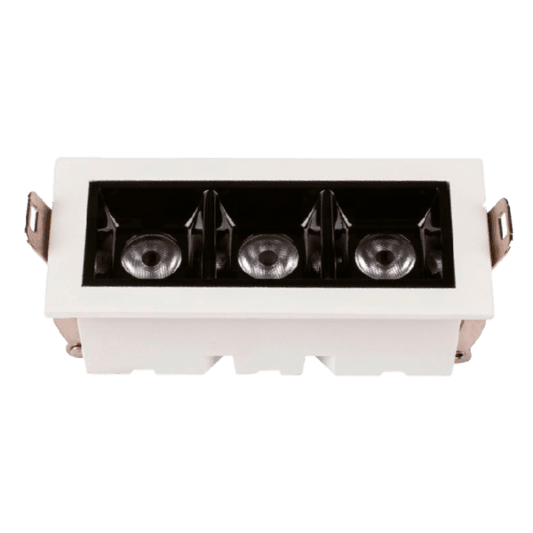 Mini Spot de Embutir Branco Com LED 6W Luz Amarela Focco Gaya Bivolt