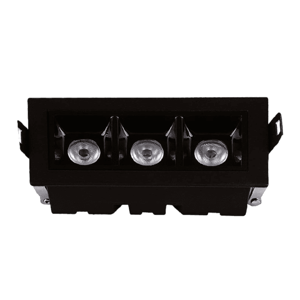 Mini Spot de Embutir Preto Com LED 6W Luz Neutra Focco Gaya Bivolt
