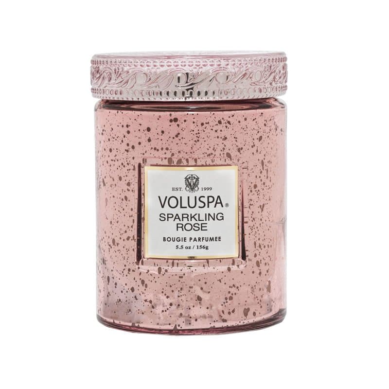 Mini Vela Pote Vidro Sparkling Rose Voluspa 50 Horas
