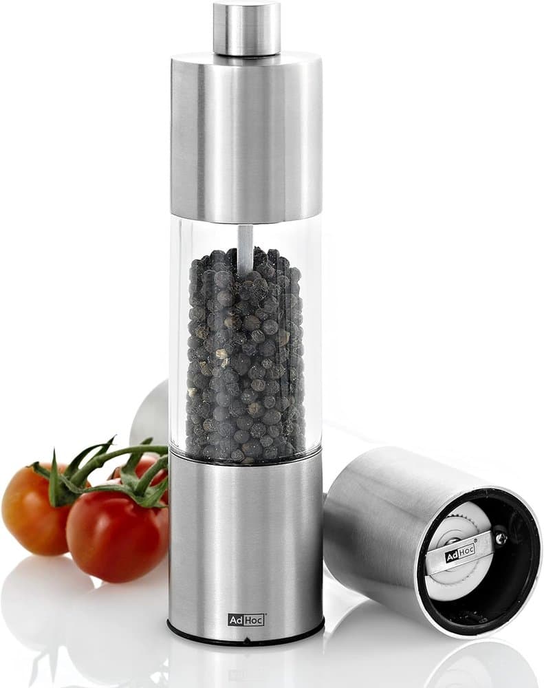 Moedor Pimenta e Sal Inox Acrilico 18 Cm Classic - Adhoc