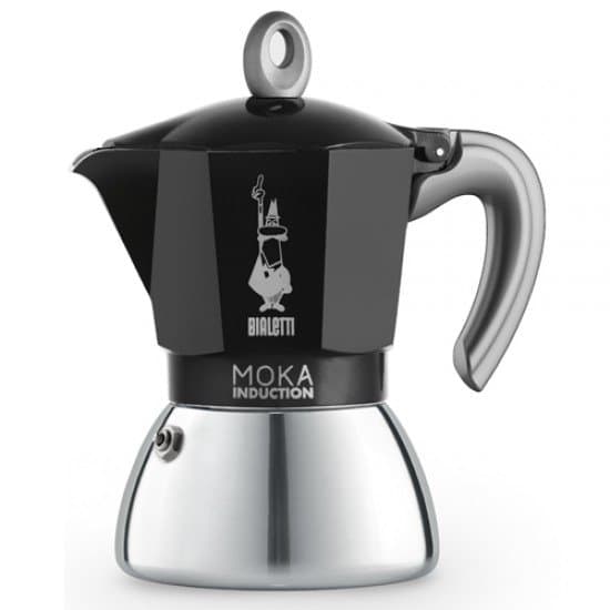 Moka Induction Preto 6 Xícaras - Bialetti