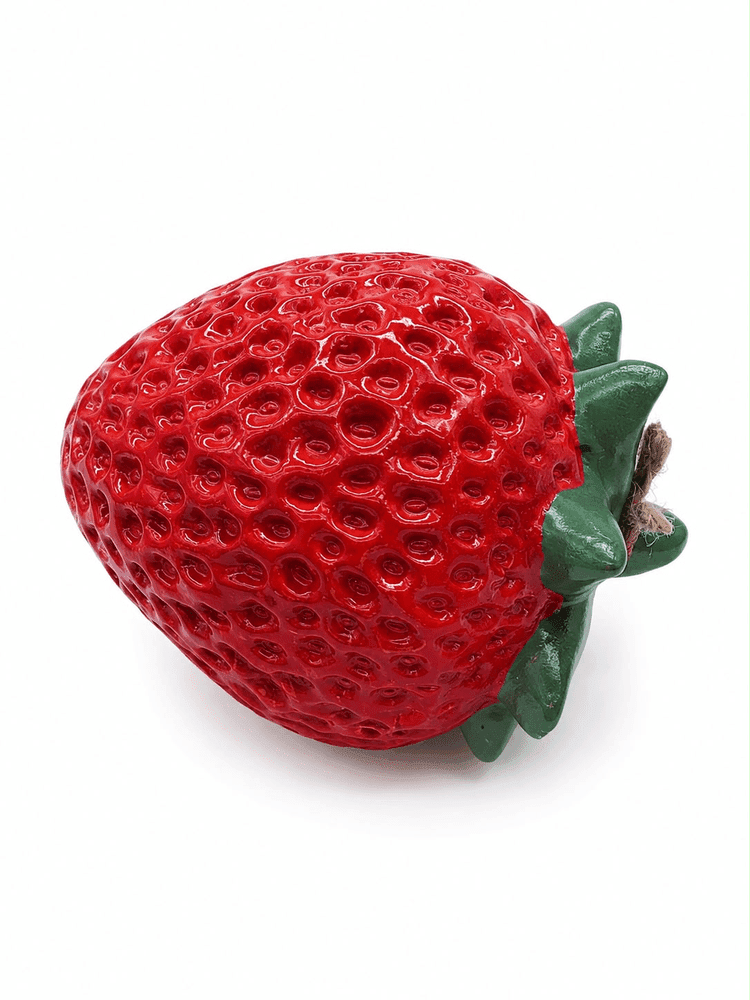 Morango Decorativo Poli 8 X 8 X 9 Cm