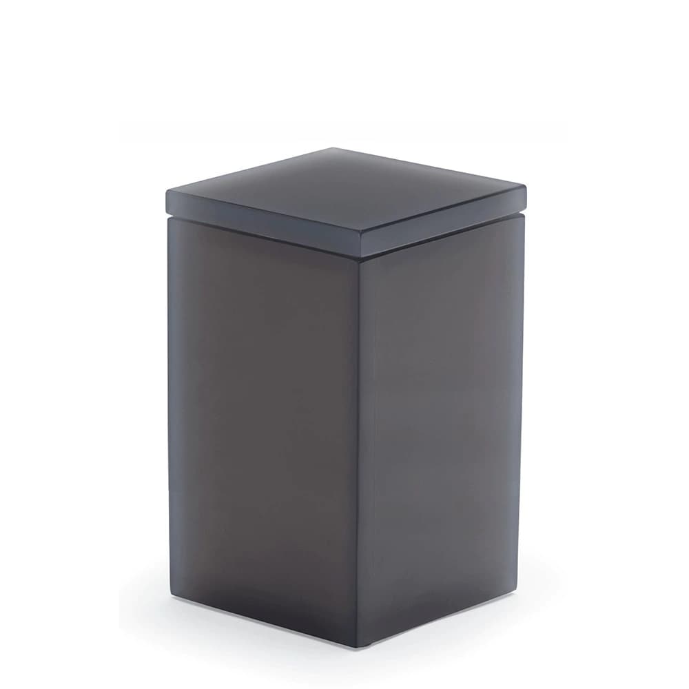 Organizador de Acrílico com Tampa Onom Square Cinza 13x9cm